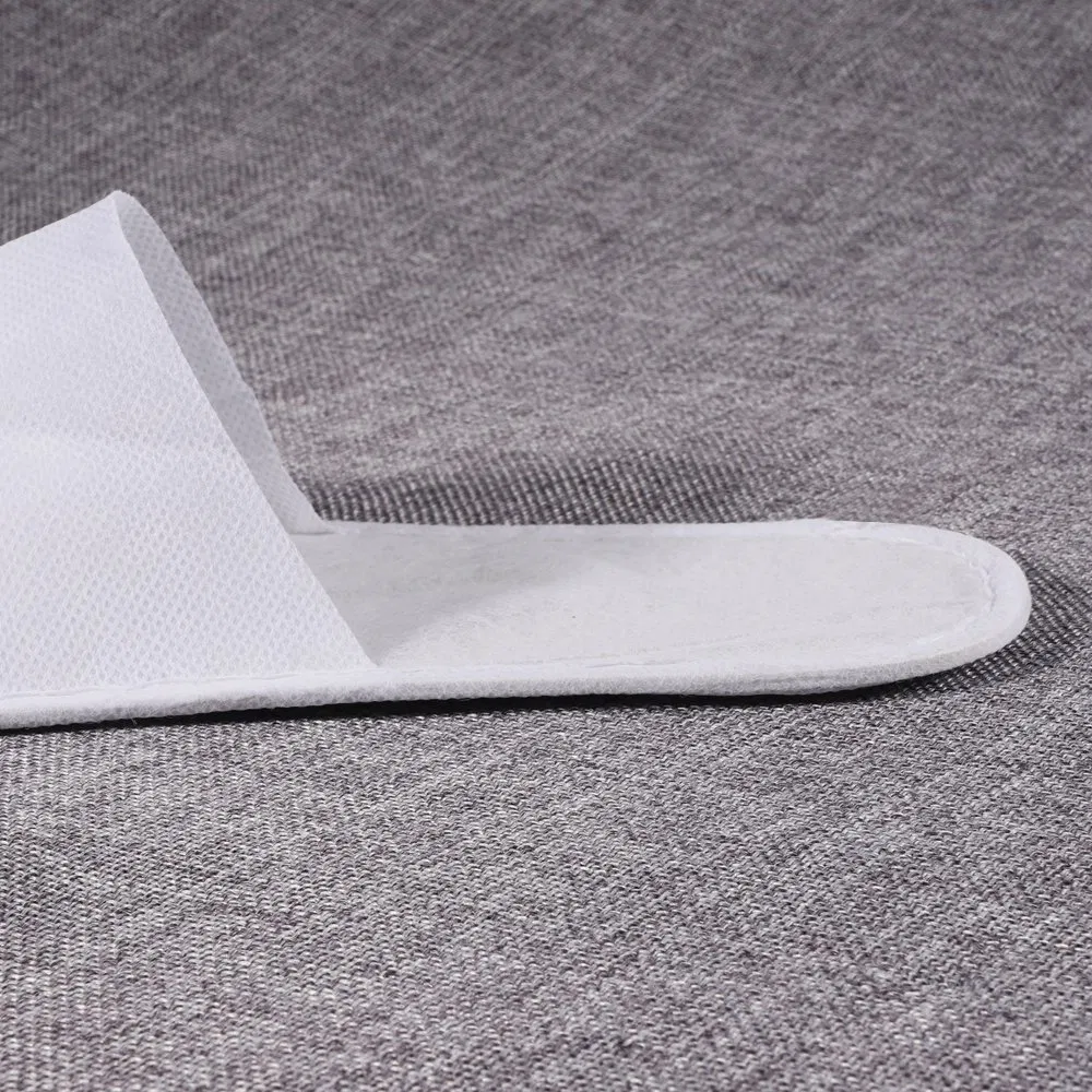 Disposable Non Woven Slipper with White Strip for Hotel Room