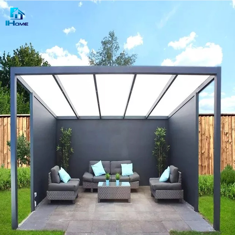 Waterproof Roof System Kits Outdoor Gazebo Garden Aluminium Pergola