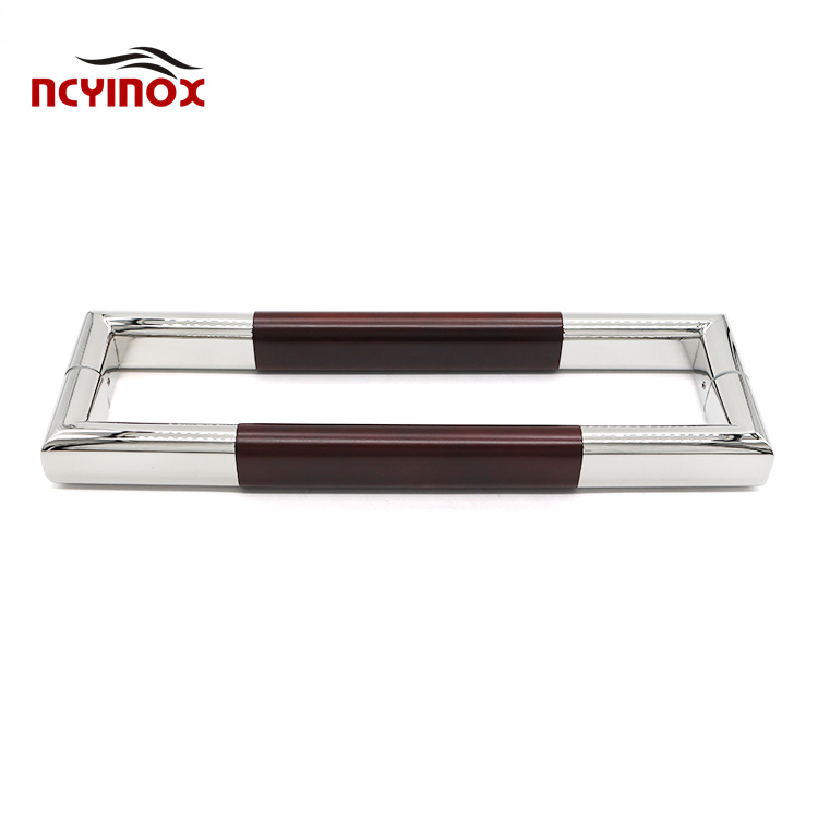 Combination Stainless Steel Wood Door Handle for Modern Design