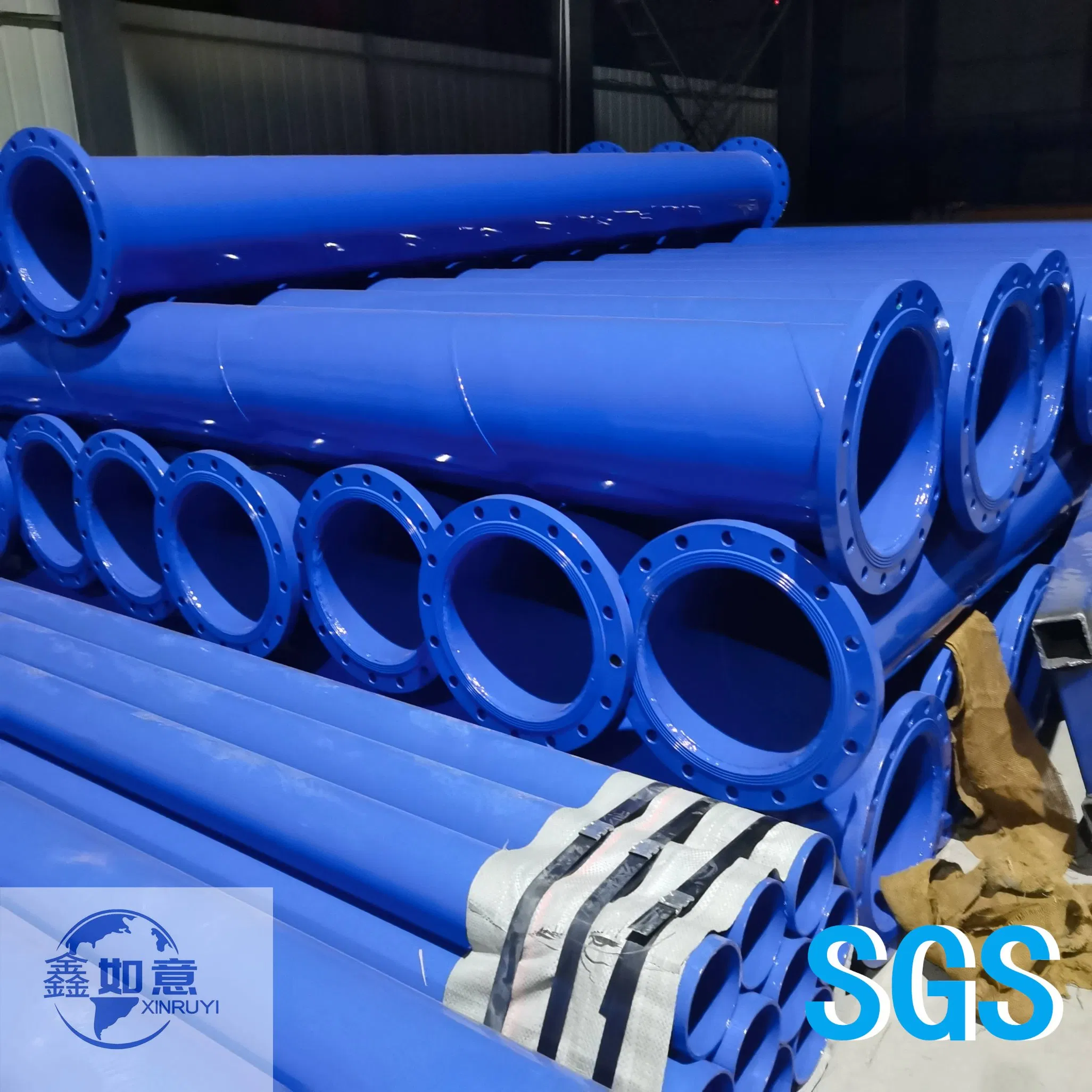 Chemical Corrosion Resistant Carbon Steel Lined Fluoroplastic Pipe Flange Epoxy Resin Elbow Pipe