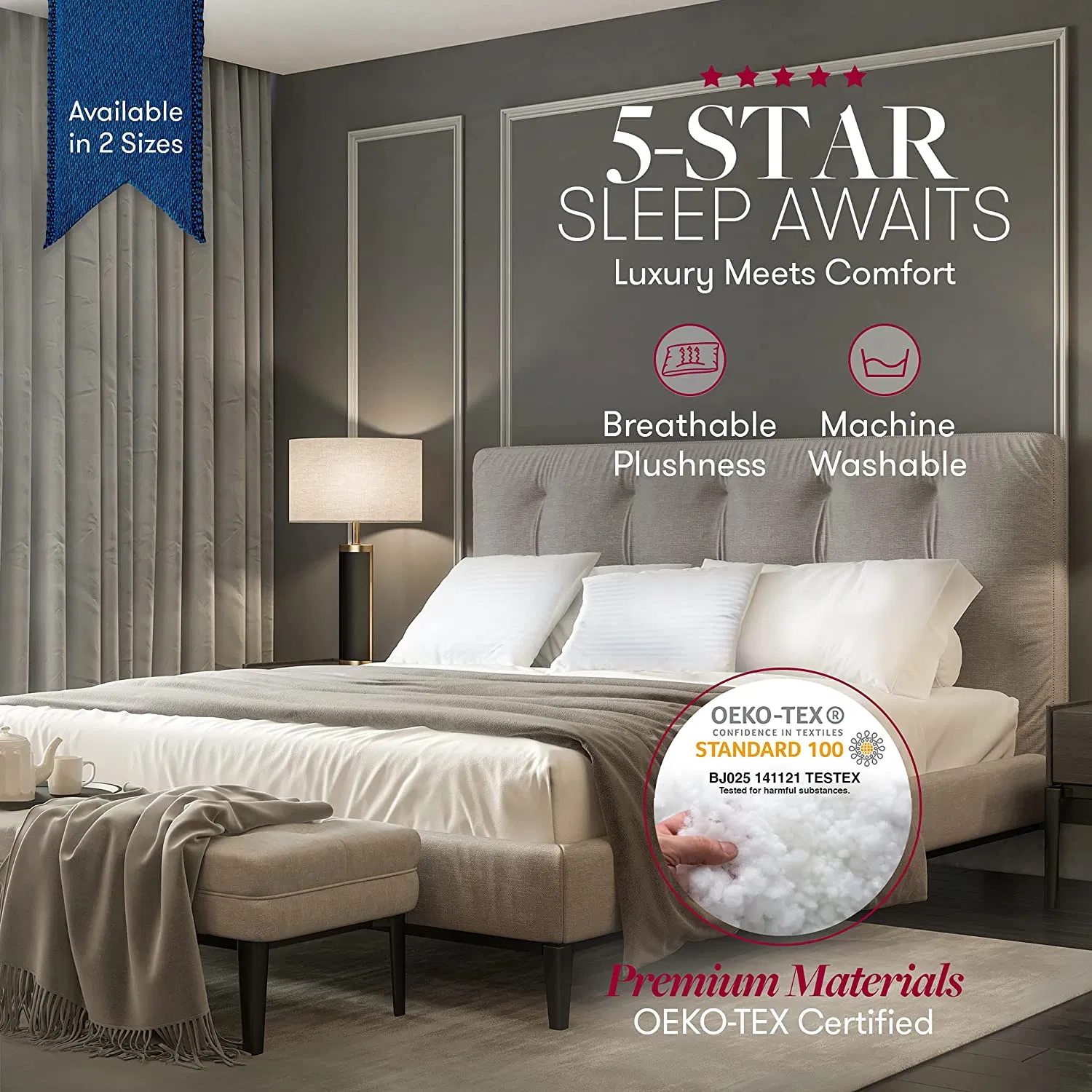 Hotel Collection Bed Cooling Luxury Pillows for Sleeping