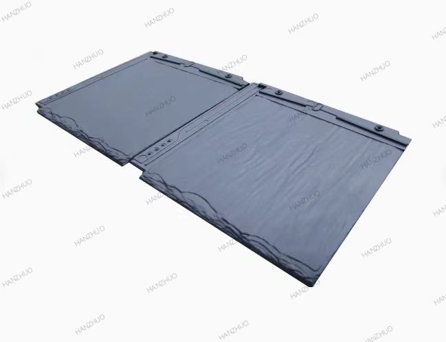 Synthetic Resin Slate Tile Ridge Terminal Stone Roof Classic and High Quality