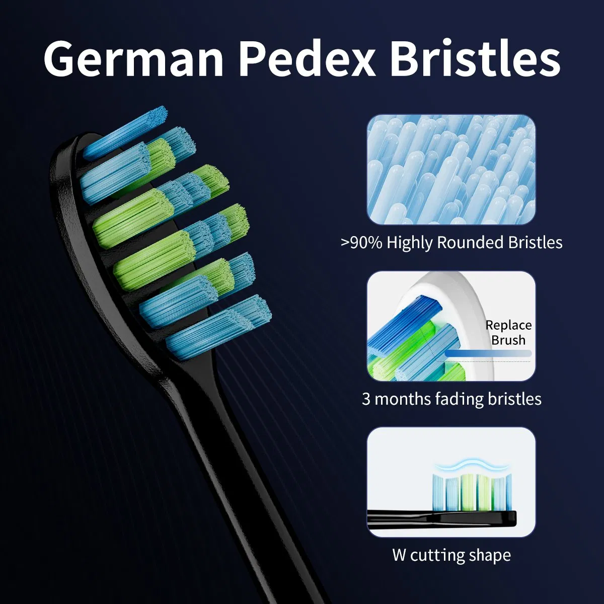 OEM Sonic Adult Electric Toothbrush Ipx7 Type-C Rechargeable 15mode Teeth Cleaning Brush