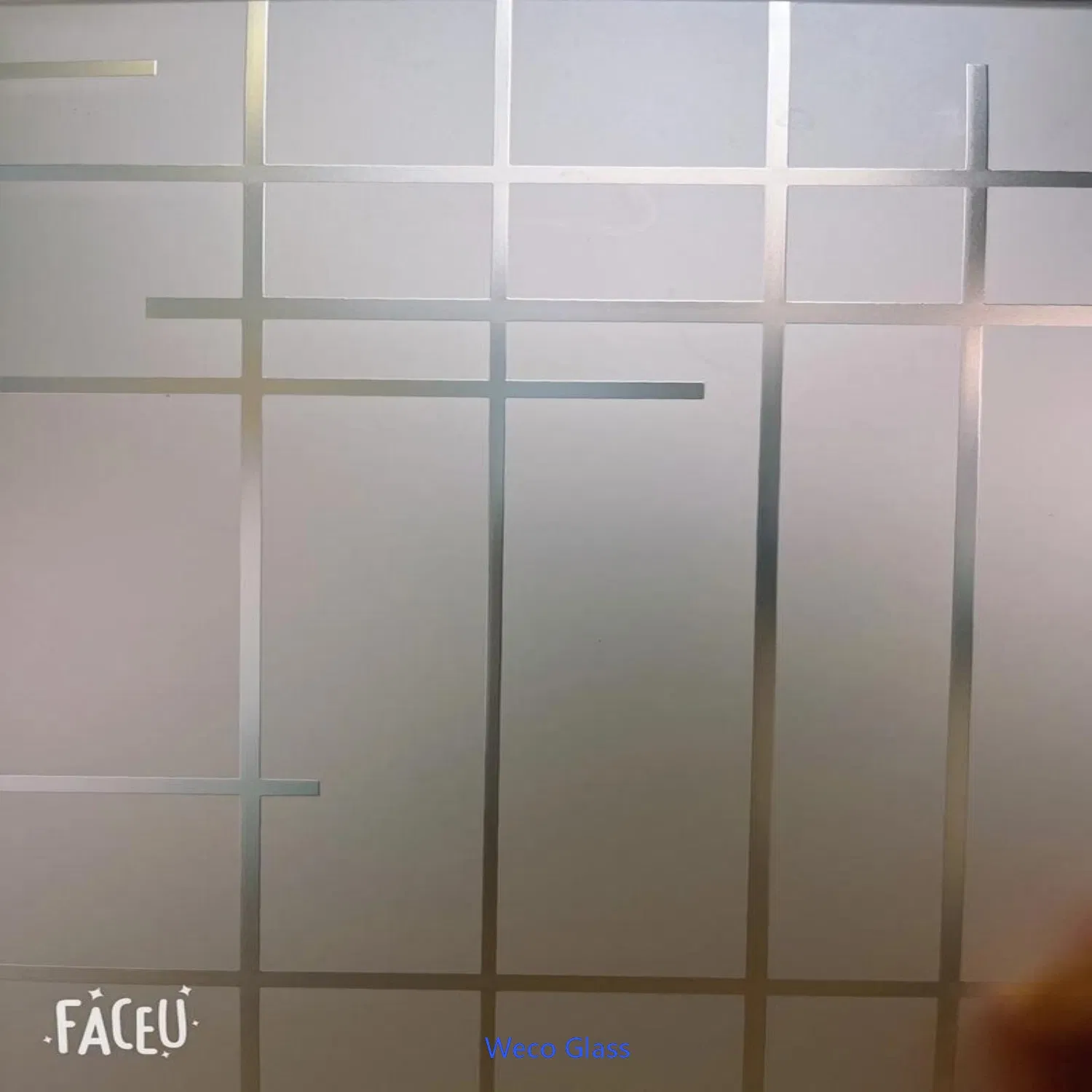3-10mm OEM Customized Decorative Glass Acid Etched Glass for Luxury Hotel
