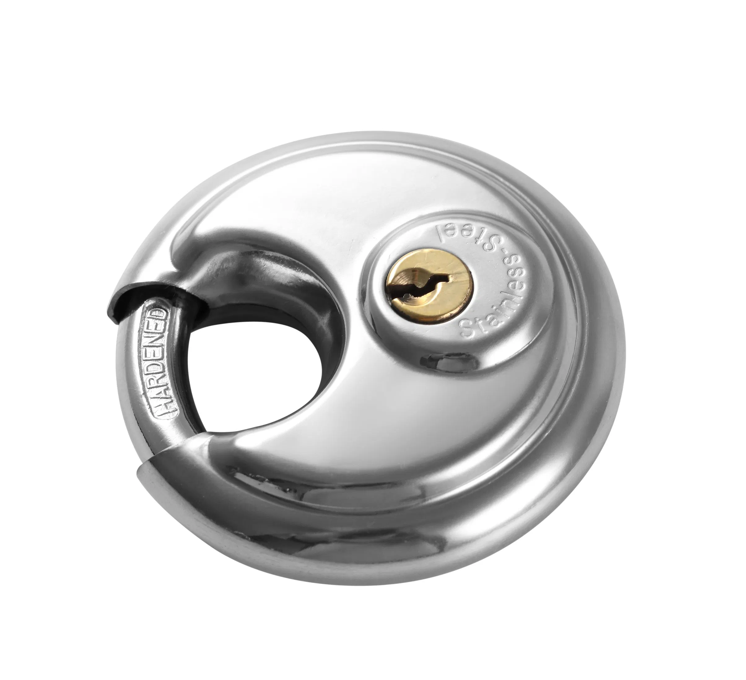 Anli Best Price Stainless Steel#304 70mm Resettable Round Disc Combination Padlocks