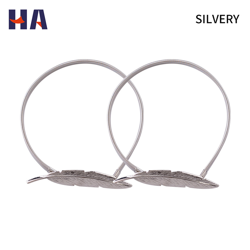 Hot Selling Feather Shape Clip Curtain Hooks Accessories Curtains Holders Tieback Buckle Home Decor Curtain Ties Back Tiebacks