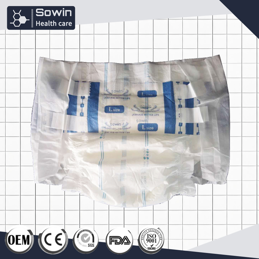 Wholesale Hygiene Products Hot Air Non-Woven Surface Elder Care Adult Brief Diaper