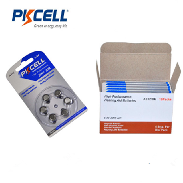 Батарейки для слуховых аппаратов PKCELL ZA312 1.4V (4 шт.)
