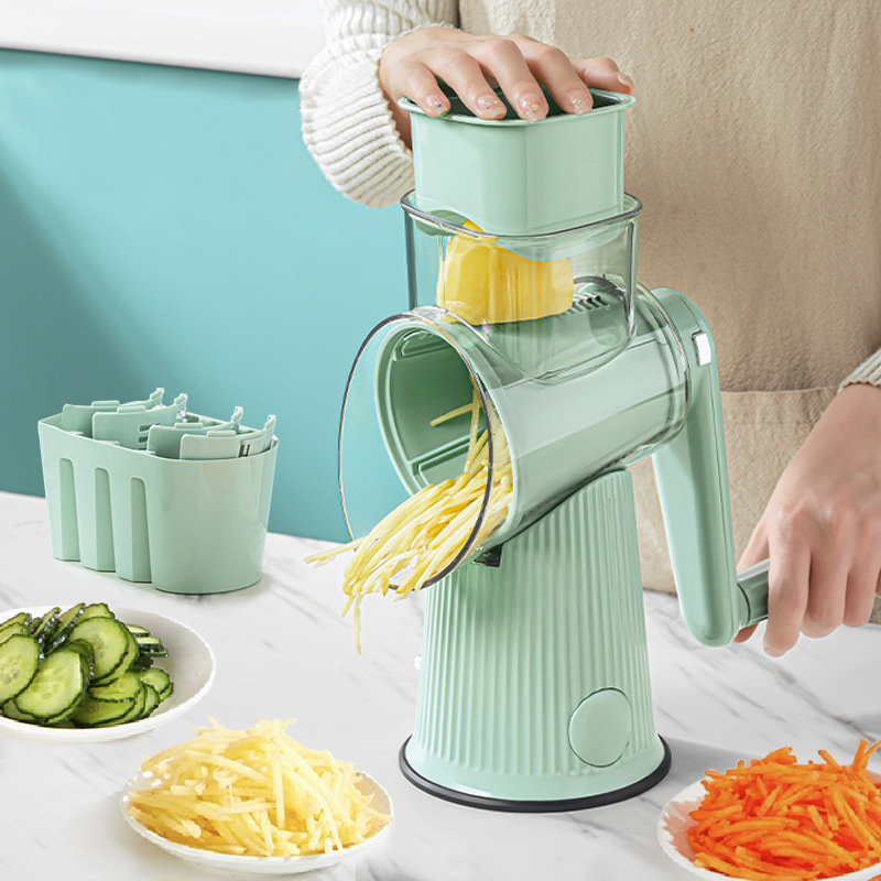 Manufacturer Wholesale Kitchen Gadgets Multi-Functional Vegetable Chopper Slicer Manual Roller Vegetable Slicer