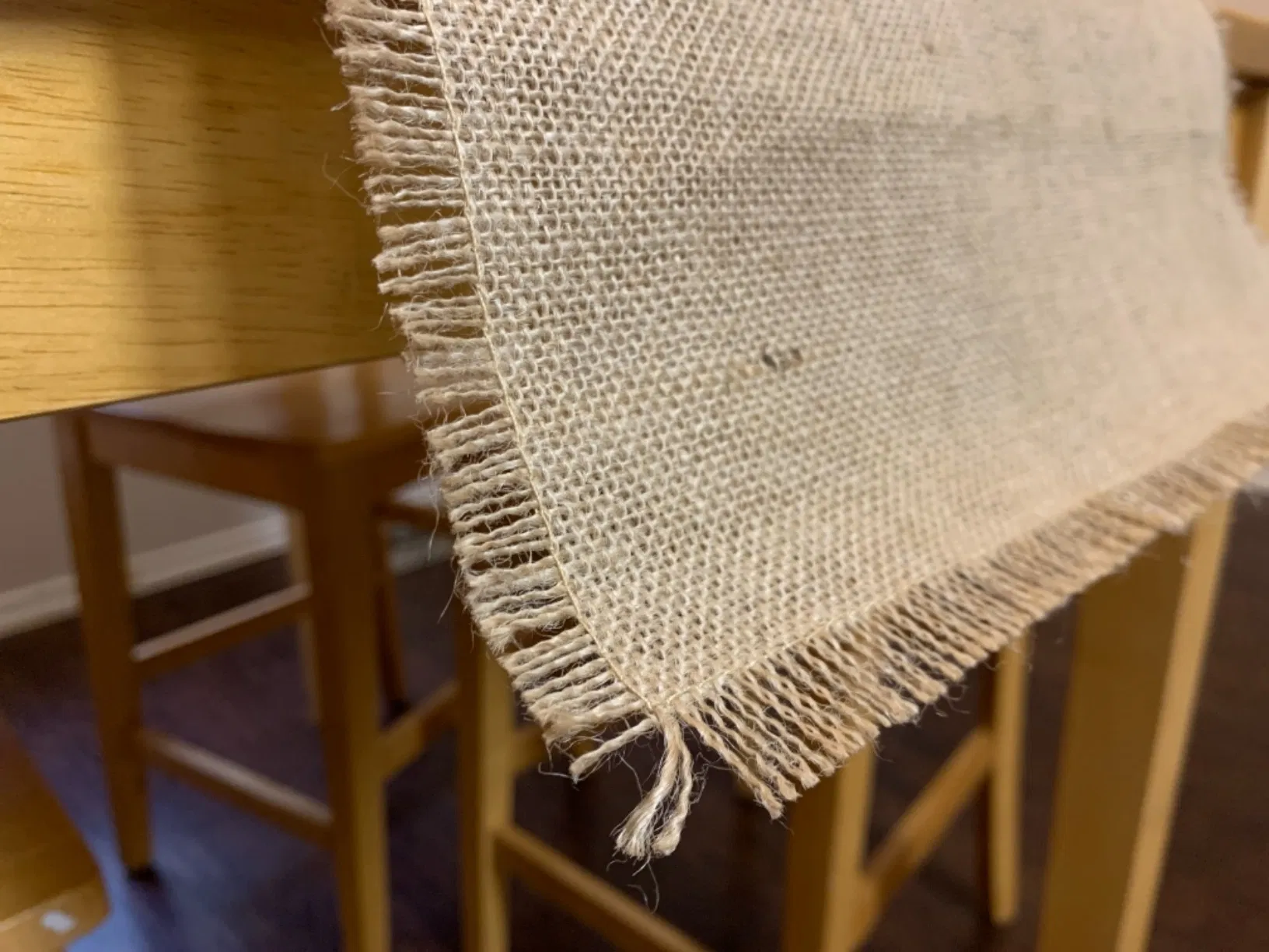 12X72 Inches Jute Vintage Table Runner Burlap Table Cloth