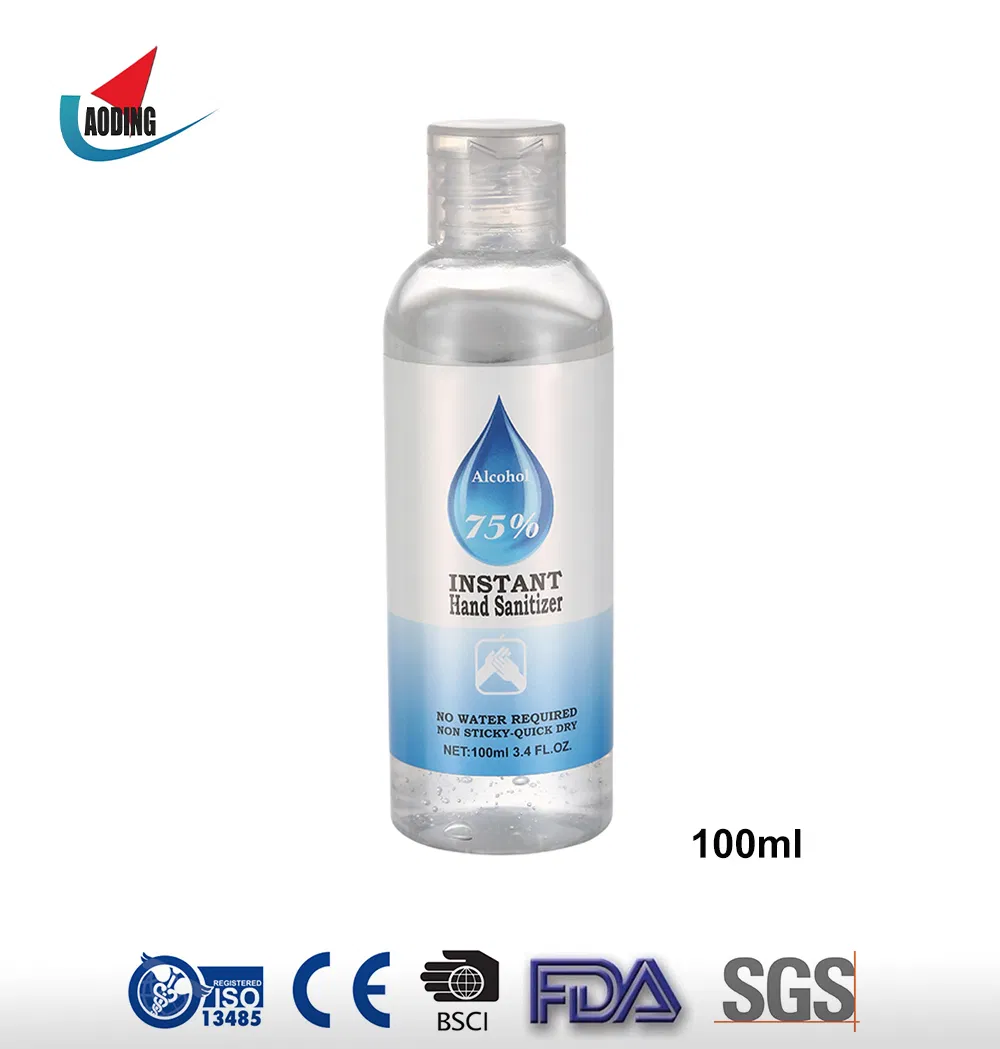 FDA Approved High Quality Alcohol 70% Hand Sanitizer 100ml