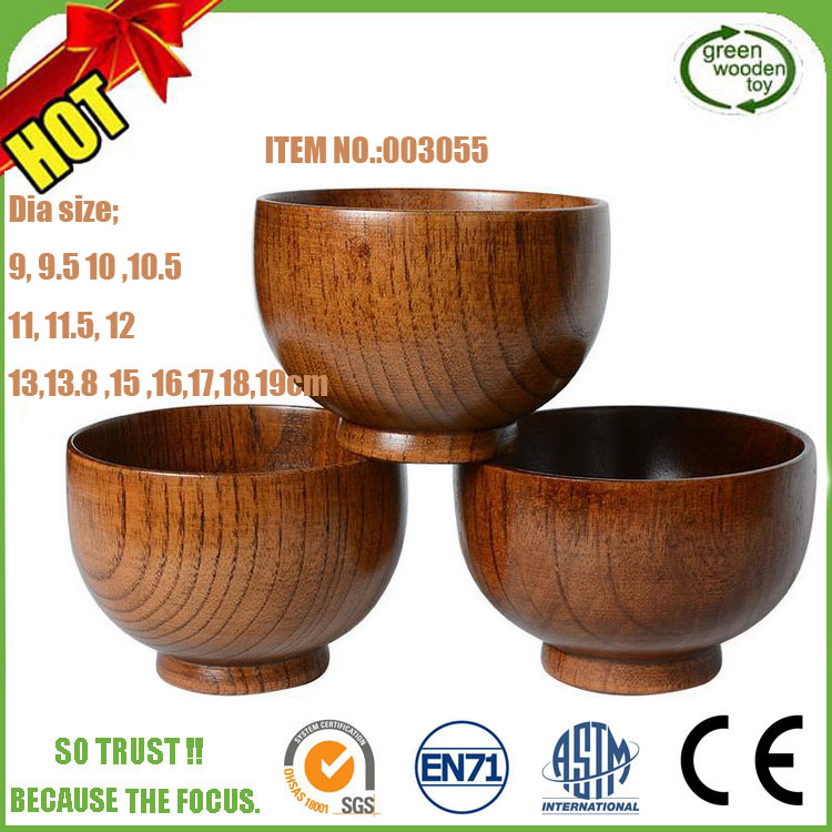 2024 Acacia Cheap Teak Olive Wholesale Salad Lacquer Wooden Bowls