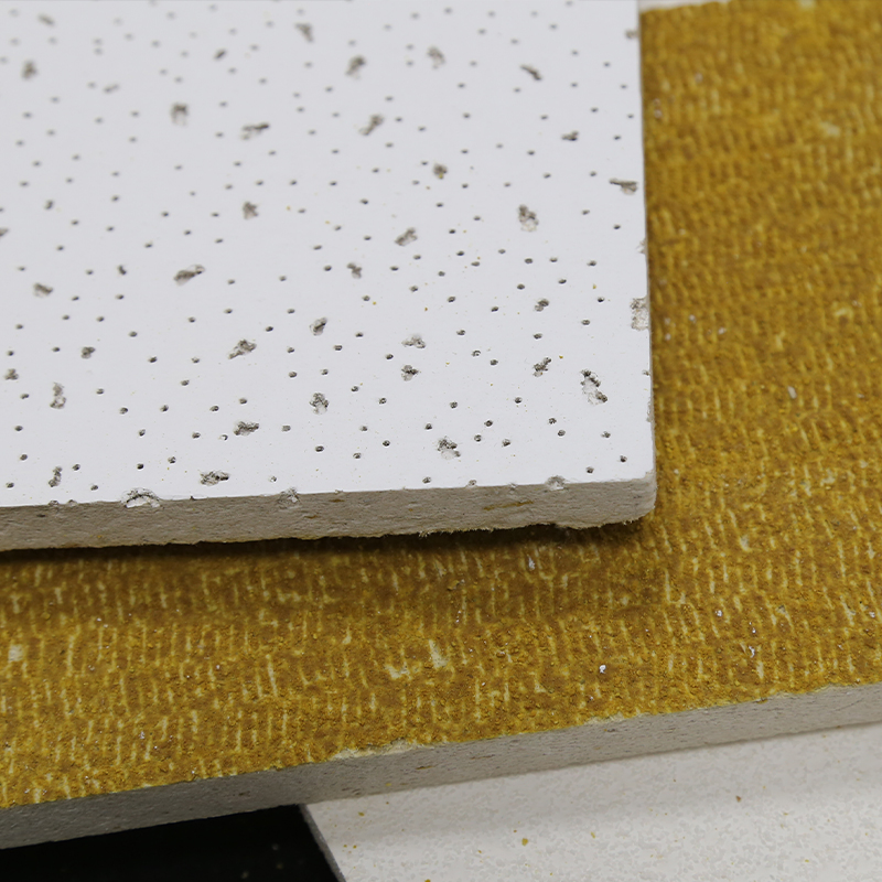 Mineral Fiber Moisture-Proof Dimensionally Stable Modern Style Gypsum Ceiling Tiles
