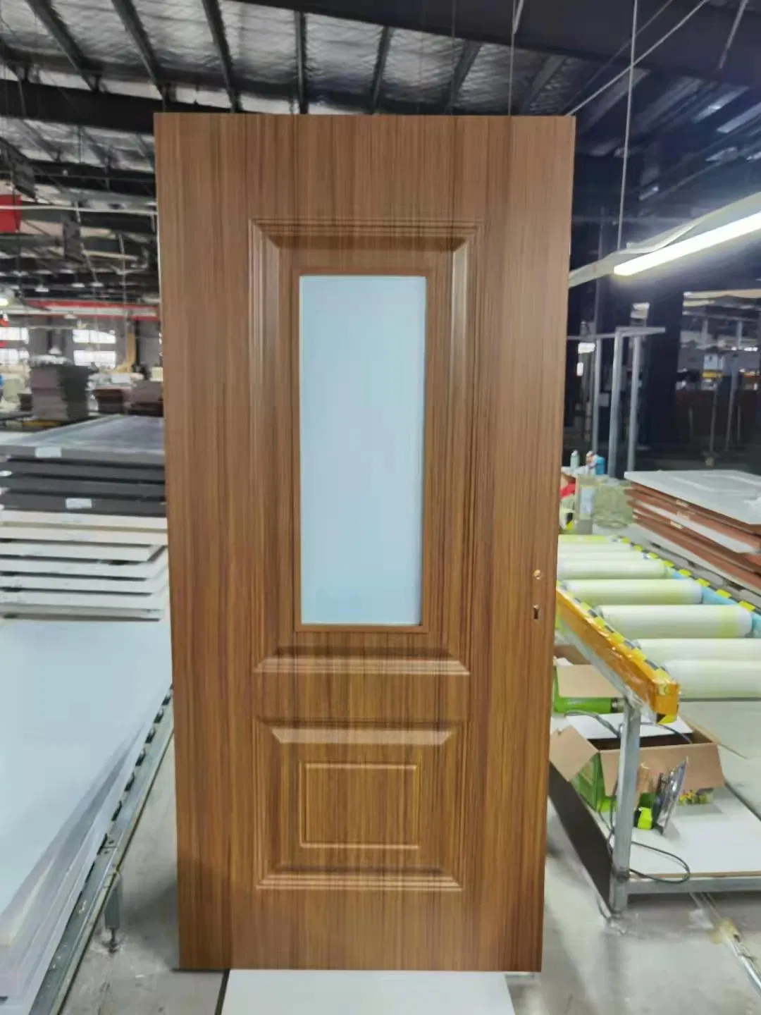 Shengyifa China Supplier Design WPC Door Designs Custom PVC Door Skin