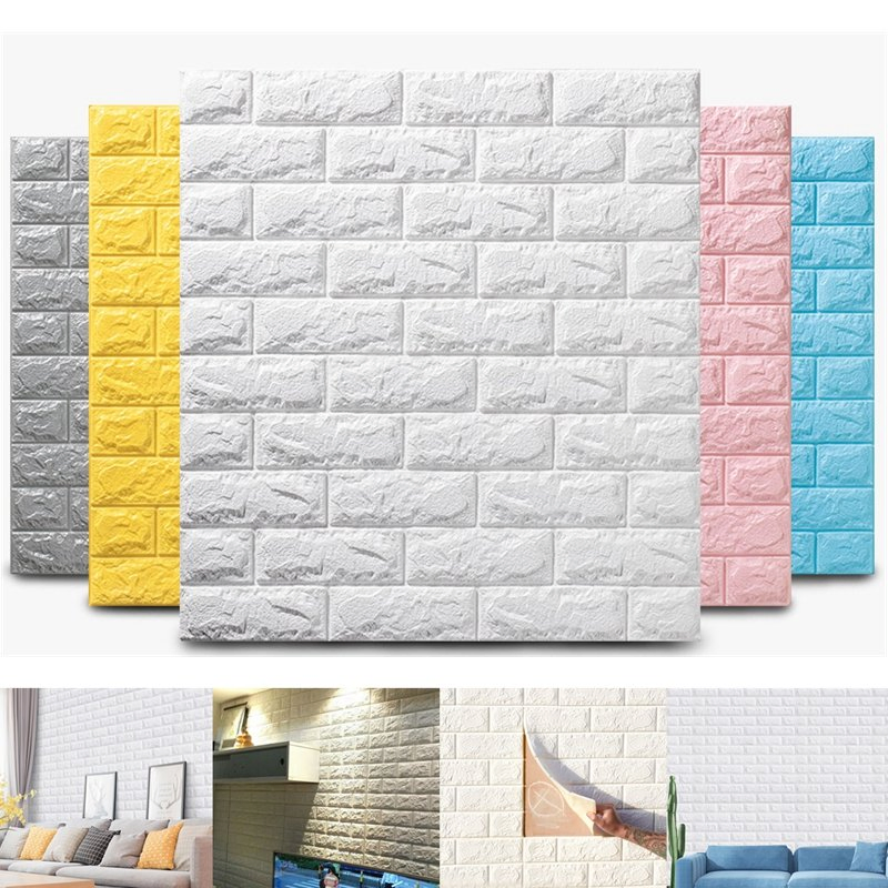 Customized Size Marble Color Self-Adhesive PE Foam Wall Sticker