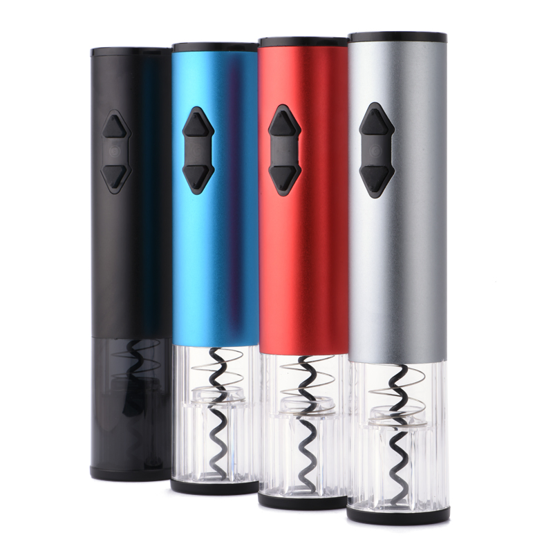 Wedding Gift Rechargeable Corkscrew Electric Wine Opener Gift Set with Foil Cutter and Pourer Bottle Stopper