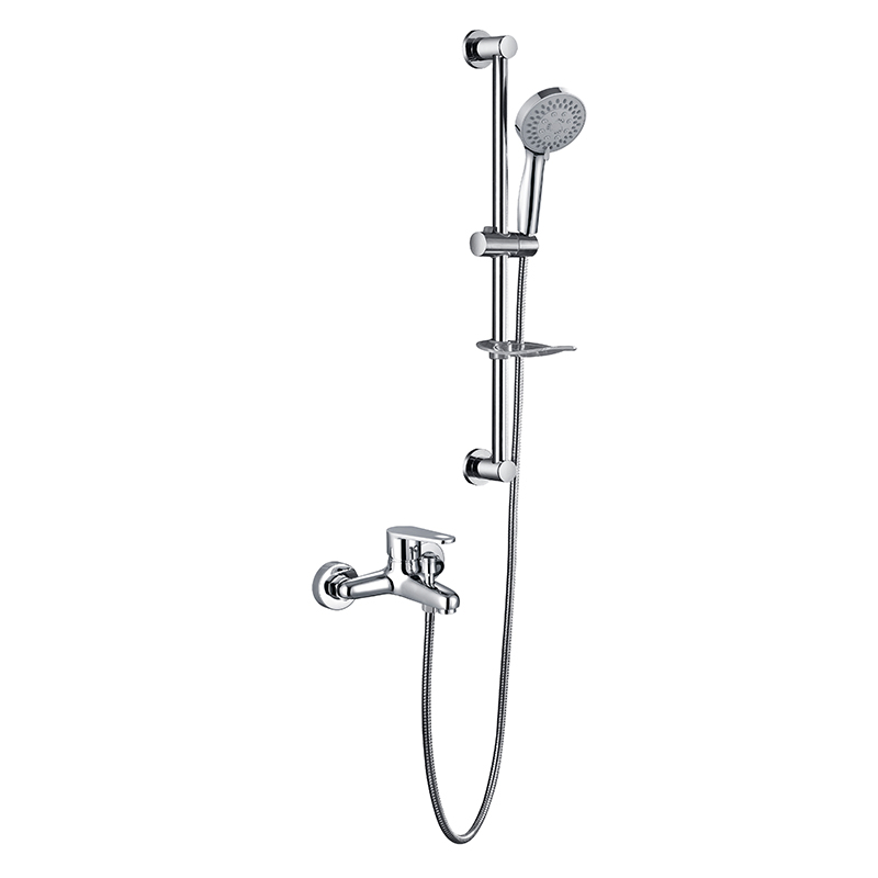 Sanitary Ware Handle Durable Hot Cold Shower Sets Satin Faucets Mixers and Taps for Bathroom
