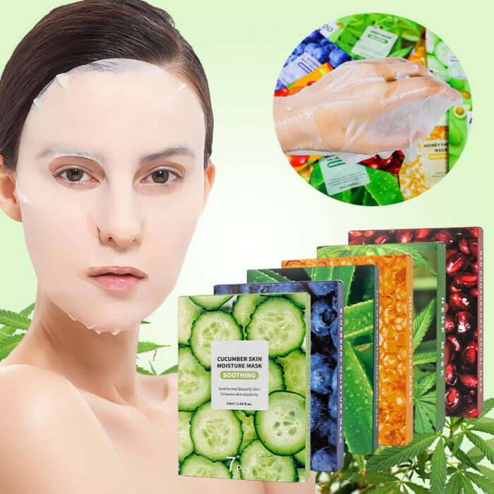 Wholesale Private Label Moisturizing Whitening Brightening Avocado Fruit Facial Masks Face Skin Care Sheet Face Mask