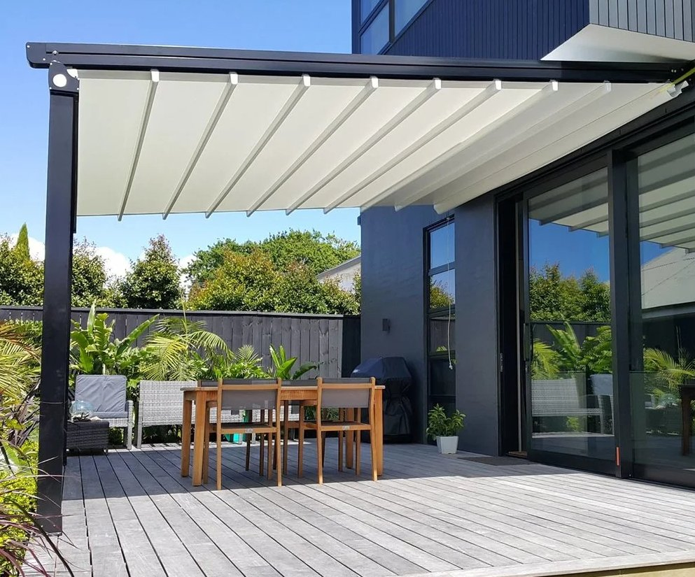 High Quality Outdoor Automatic Aluminum Gazebo with Retractable Roof System