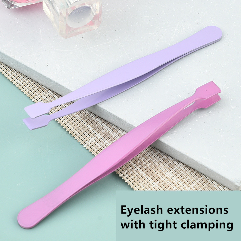 Salon Quality Stainless Steel Craft Jewelry Volume Lash Lifting False Eyelash Tweezers