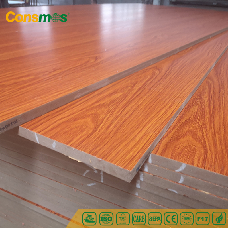 FSC Waterproof Medium Density Fiber Board HDF UV Melamine Faced Chipboard Plywood MDF for Interior Decoration