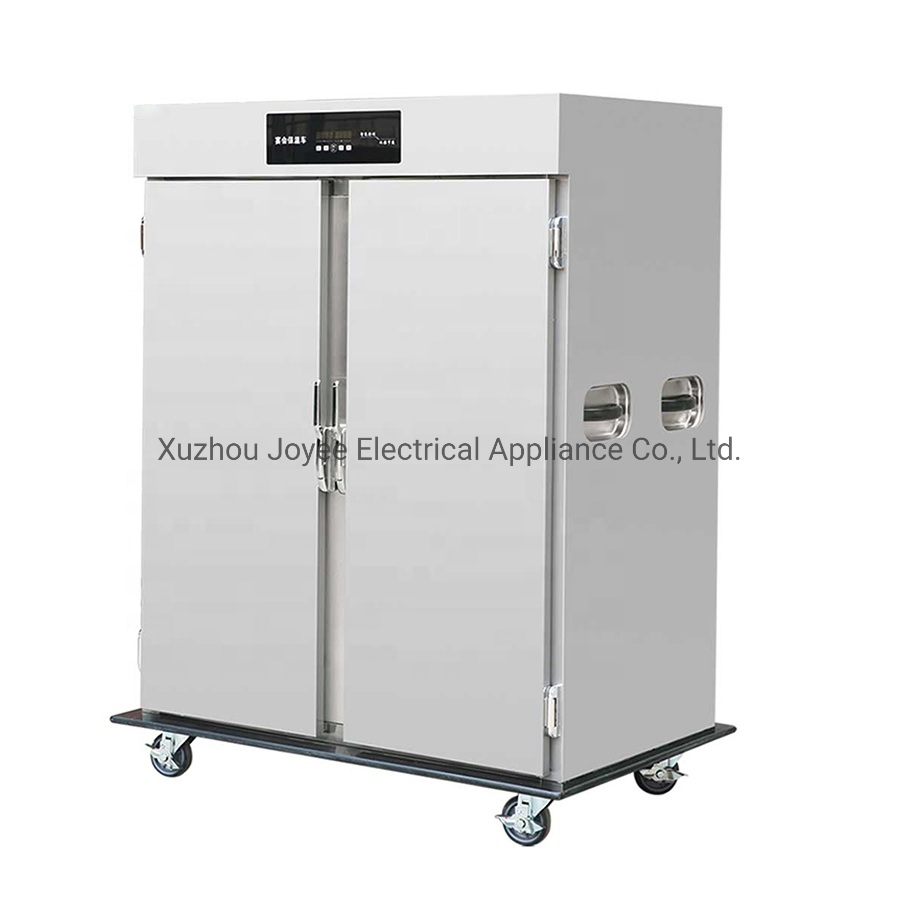 Hotel Banquet Equipment Double Doors Stainless Steel Mobile Electric Food Warmer Cabinet for Hotel