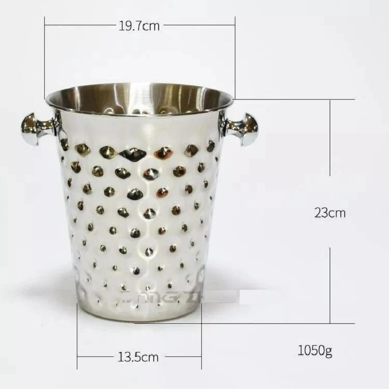 Stainless Steel Ice Bucket Beer Container Bar Utensil Pub Bucket