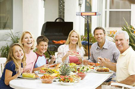 Infrared Parasol Heater Outdoor Garden Heaters Patio Waterproof IP65 with Ce, ETL