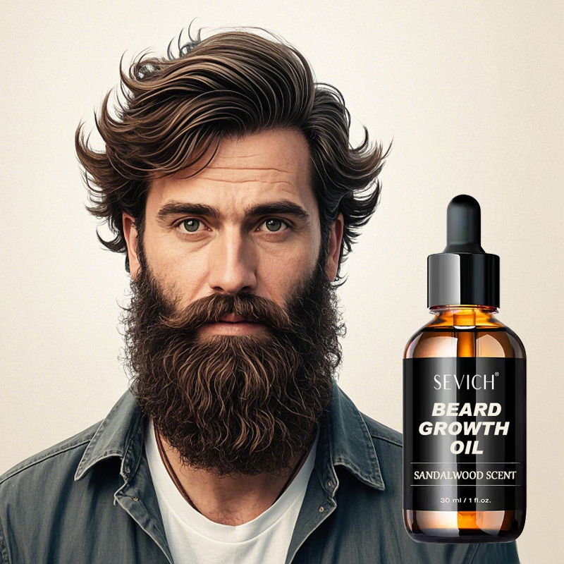 New Innovations Organic Argan Oil Good Smell Sandalwood Thicker Beard Growth Essential Oil for Personal Care