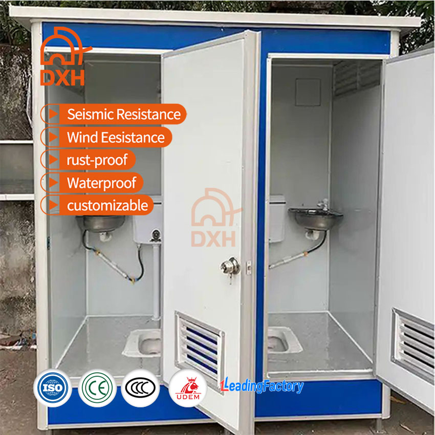 Prefab Modern Restroom Commercial 20FT Mobile Park Prefabricated Camp Restroom Container Toilet