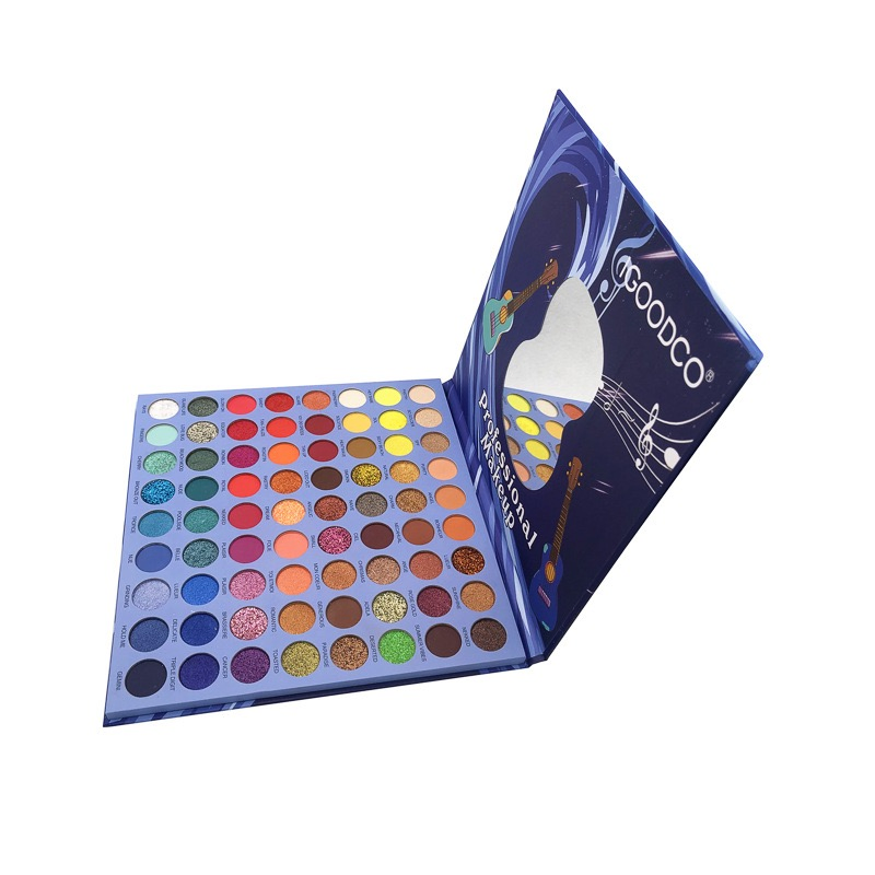FL-18 Spot 72-Color Eyeshadow Palette, Pearly Matte Sequined Glitter Eyeshadow Palette