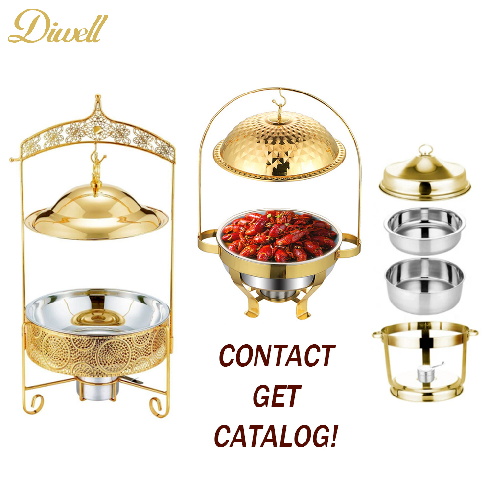 Buffet Equipment Stainless Steel Warmer Silver Fuel Chaffing Dish