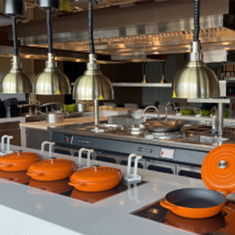 Stainless Steel Glass Cover Luxury Round Self/Service Food Heater Self/Service Stove