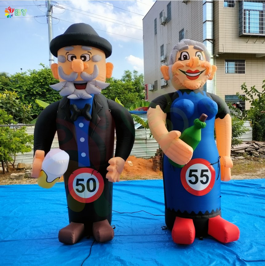 Boyan Giant Inflatable Sarah and Abraham Cartoon