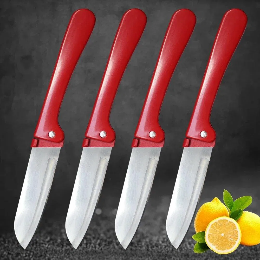 Ebony Handle Stainless Steel Folding Pocket Knife for Fruits and Vegetables