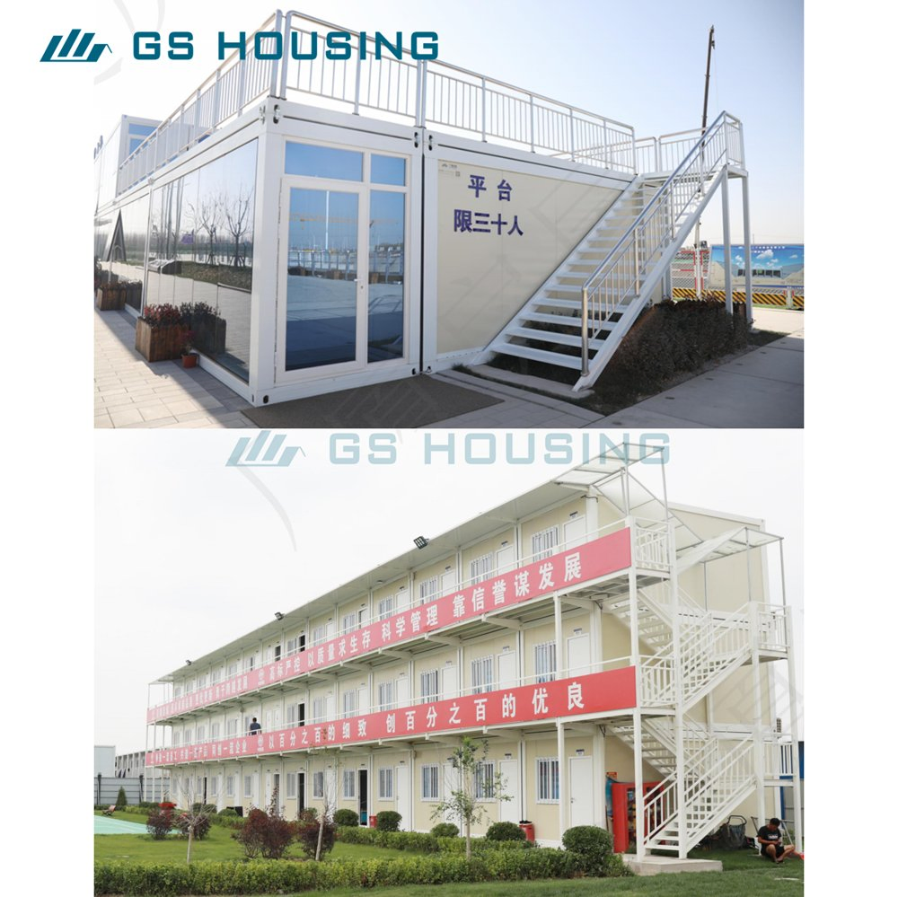 Factory Workspace Warehouse Prefabricated Container House Modular Prefab House Mobile Flat Pack Container House 20FT Container Office Vessel House