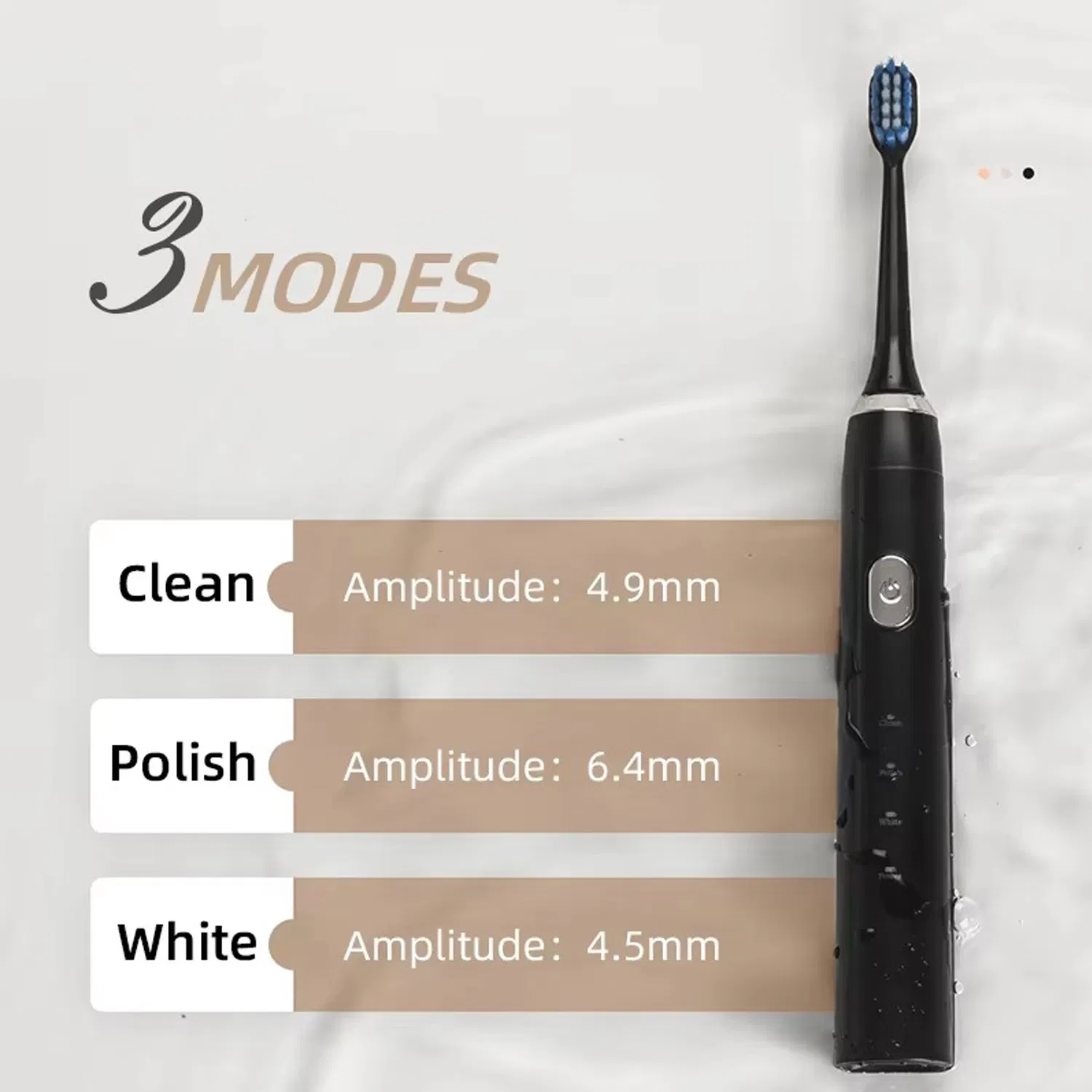 Deep Cleaning USB Charging Waterproof Sonic Vibration Adult Electric Toothbrush