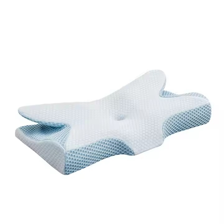 Hollow Design Relieve Neck Pain Odorless Memory Foam Pillow Pain Relief Cervical Pillow with Cooling Cover