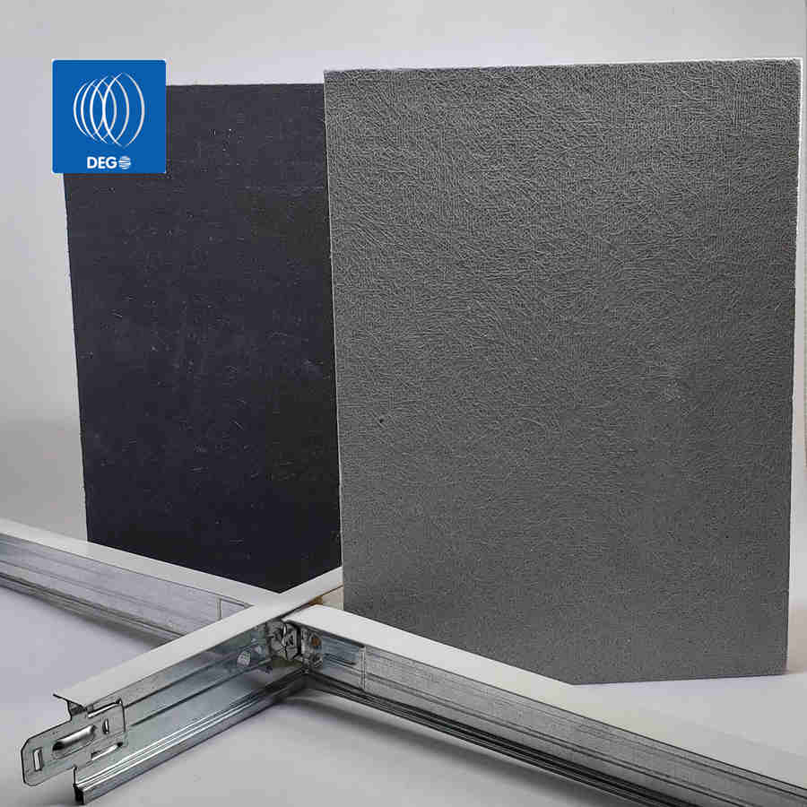 600mm Black Acoustic Ceiling Board Suspended Ceiling Tile