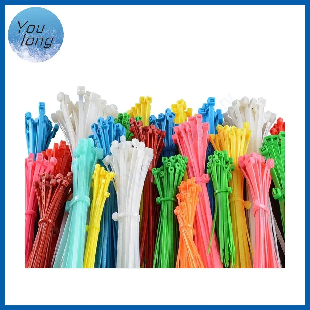 Colorful Self-Locking Rubber Tension Tool Flexible PVC Nylon Cable Ties