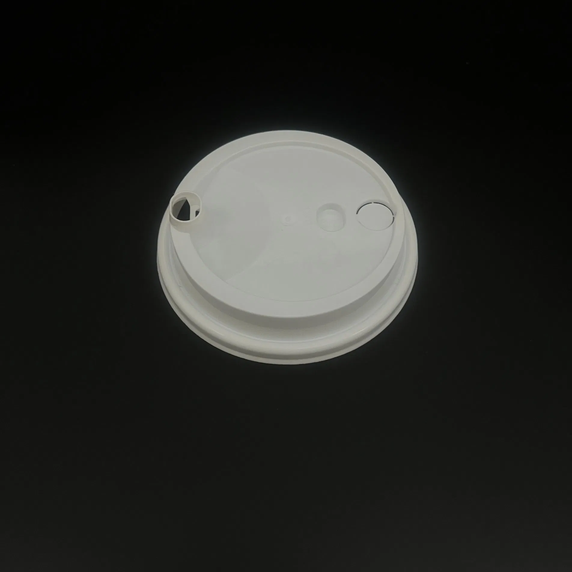 90 Plastic Disposable Lid with Red