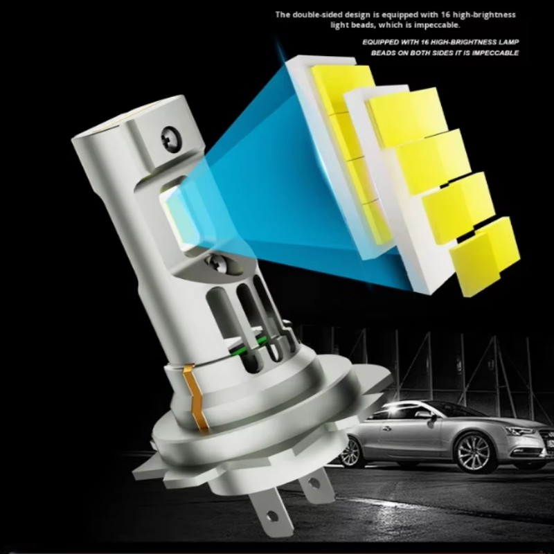 Type9003 50W Refitted Reflector Car LED Headlights D8S Plug-in Integrated Headlights