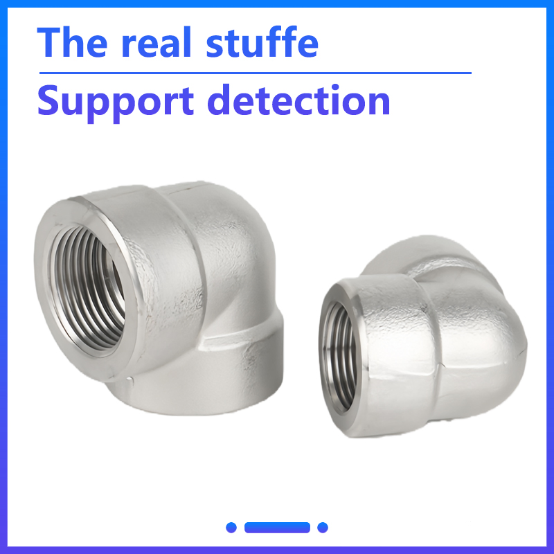 304 Stainless Steel High Pressure Female Threaded 90° Elbow Pipe Fitting