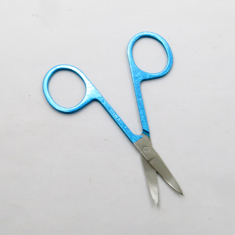 Colorful Coated with Glitter Stainless Steel Beauty Scissors Eyebrow Facial Eyebrow Eyelash Hair Beauty Makeup Beauty Accessories Tools