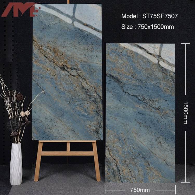 Marble Slab for Bathroom Glazed Porcelain Sintered Stone 750mm*1500mm