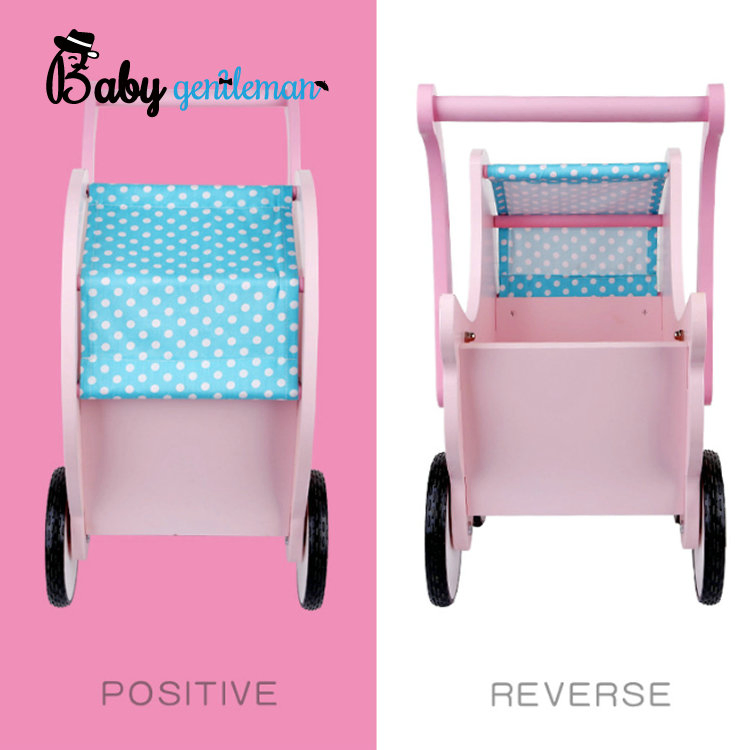Most Popular Preschool Wooden Toy Walker Stroller for Toddlers Z16133D