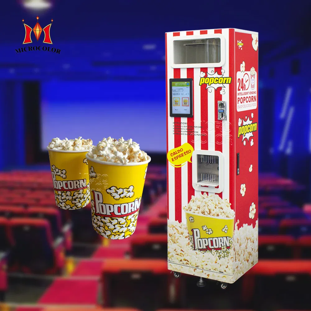 Popular Design Cinema Intelligent Automatic Popcorn Vending Machines for Sale