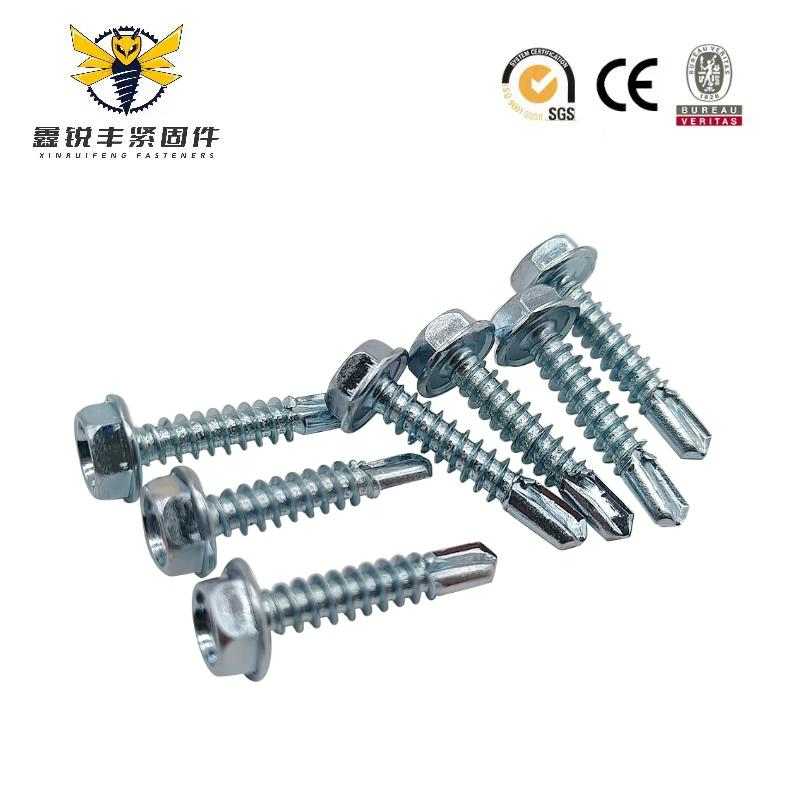 Wholesale Building Roofing Screw Galvanized Metal Hexagon Head Tek Wood Stainless Steel Hex Self Drilling Screw