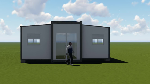 New Design Container Prefab Expandable Container Shop with Balcony for Wholesale