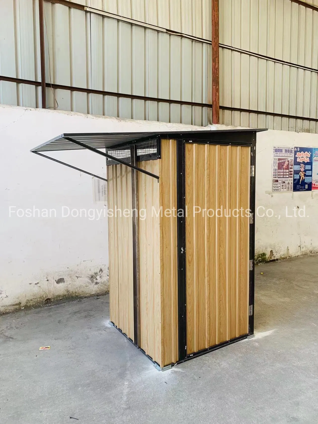Metal Storage Shed with Wood Finish Ks150128203